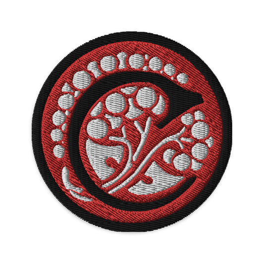 Curiouser House Embroidered patches Red