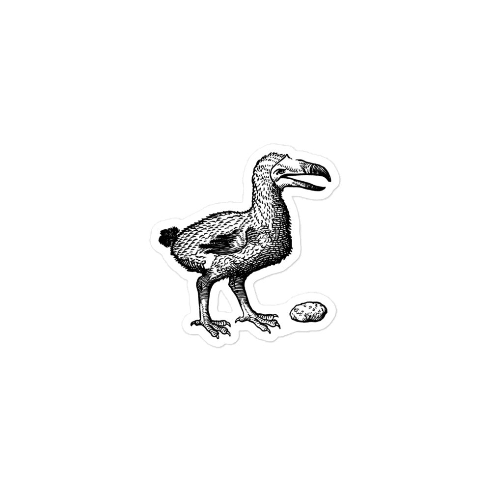 Dodo Bird Vintage Illustration Kiss-cut Sticker