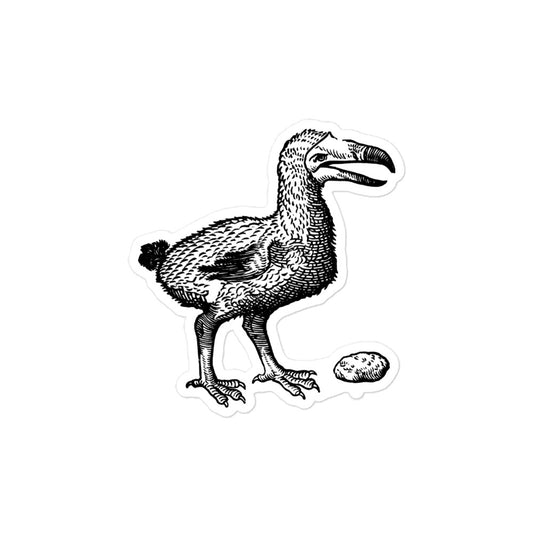 Dodo Bird Vintage Illustration Kiss-cut Sticker
