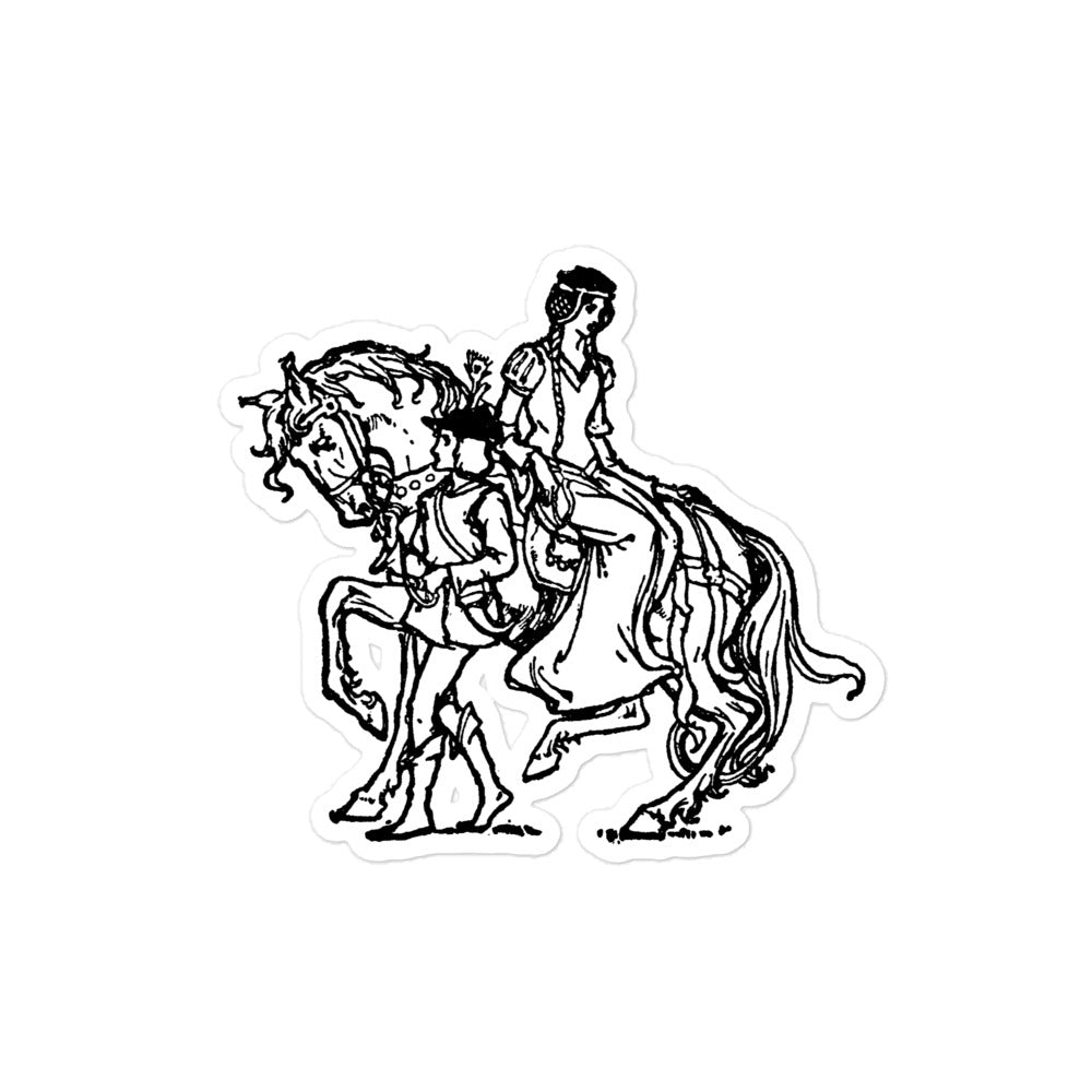 Age of Chivalry Lady and Page Kiss-cut Sticker