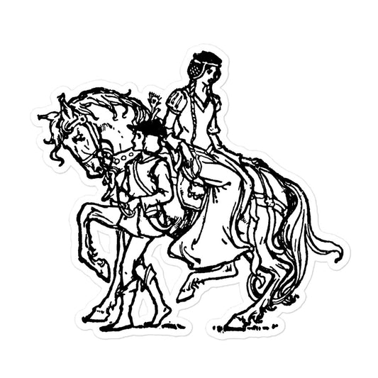 Age of Chivalry Lady and Page Kiss-cut Sticker